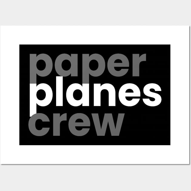 Paperplanes Crew Origami Wall Art by MooonTees